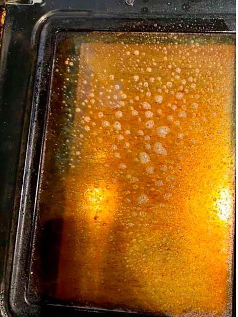 Oven glass — before