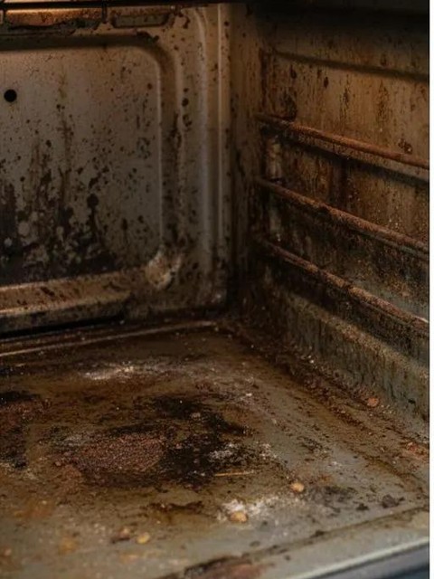 Oven interior — before