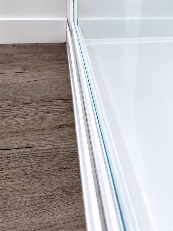 Sliding door track — after