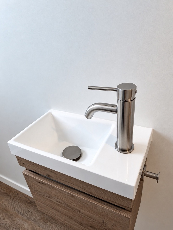Basin and tap — after